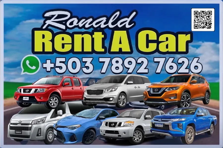 Ronald Rent A Car — WhatsApp +503 7892 7626